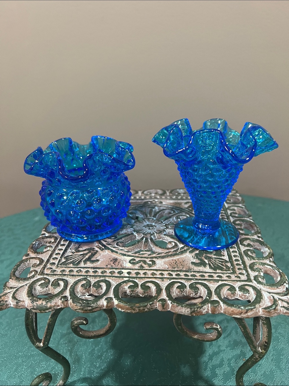 Fenton colonial blue hobnail BUNDLE